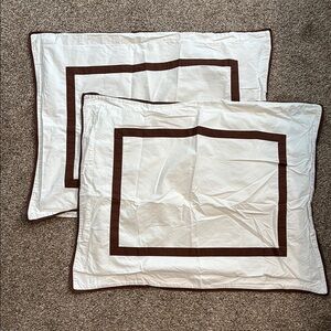 Pottery Barn Morgan Standard Pillow Sham Brown Espresso